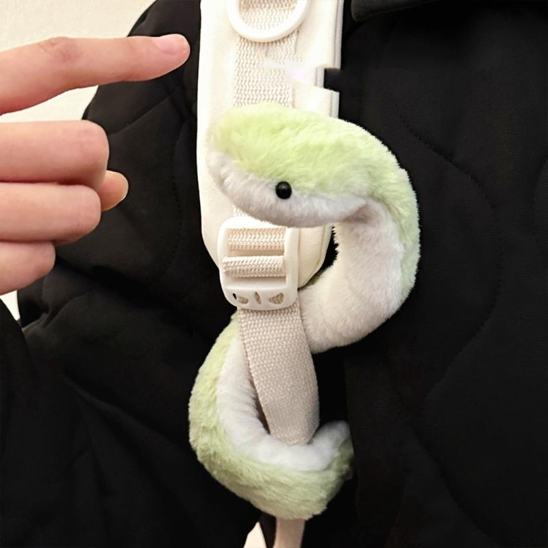 Stuffed Animals Cartoon Snake New Year Mascots Toy Soft Snake Figure 2025 Snake Mascots Photostudio Props