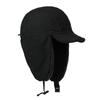 [Clape] Winter Aviator Hat with Ear Flaps – Windproof Pilot Cap for Men & Women, Warm Russian Trapper Hat for Ski, Cycling, Hiking, (Black, PL2505)