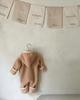 Infant Hooded Plush Bodysuit: Winter Hand & Foot Protection Long Sleeve Romper