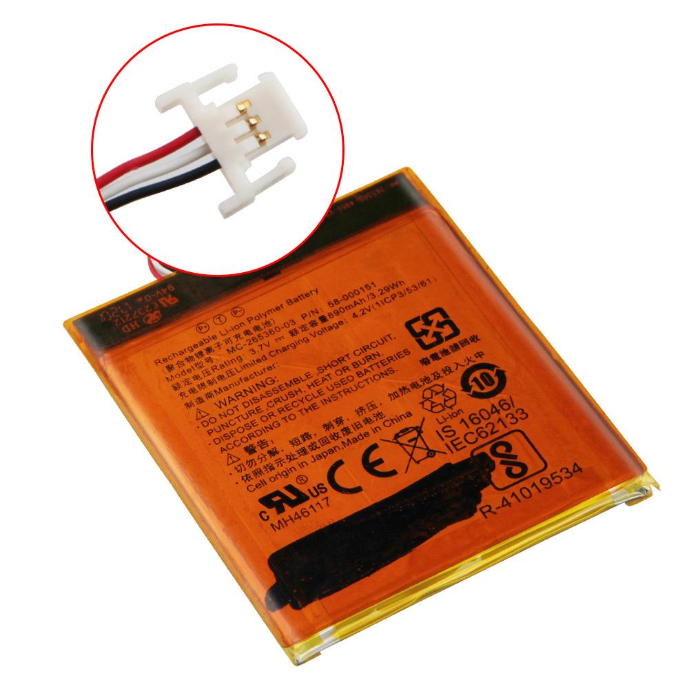 Rechargeable Lithium Battery For Amazon Kindle Paperwhite Kindle 7 8 MC-265360-03 E-Reader Battery 890mAh