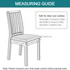Velvet Chair Seat Covers, Stretch Seat Covers for Dining Room Dining Chair Seat Covers Soft Removable Chair Seat Cushion Slipcovers-White-Set of 2