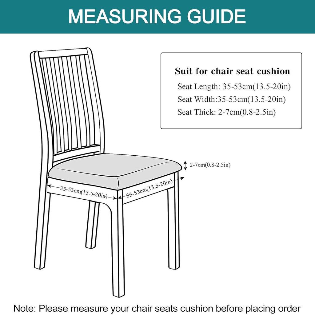 Velvet Chair Seat Covers, Stretch Seat Covers for Dining Room Dining Chair Seat Covers Soft Removable Chair Seat Cushion Slipcovers-White-Set of 2