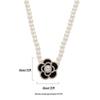 Gold-Plated French Court Pearl Flower Necklace - Retro, Simple, Versatile Fashion Clavicle Chain.