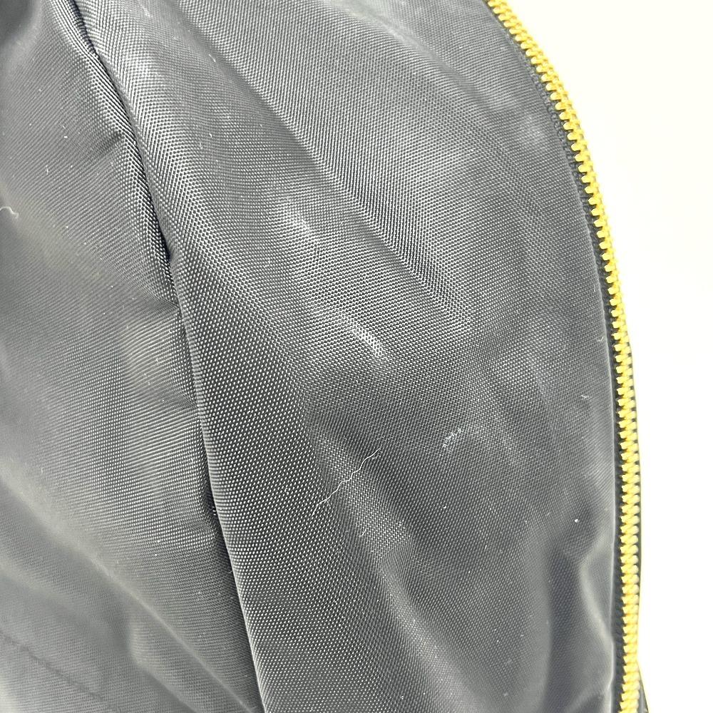 Agnes B. FT03A-07 Logo Bag Backpack GoldHardware Backpack Nylon Black