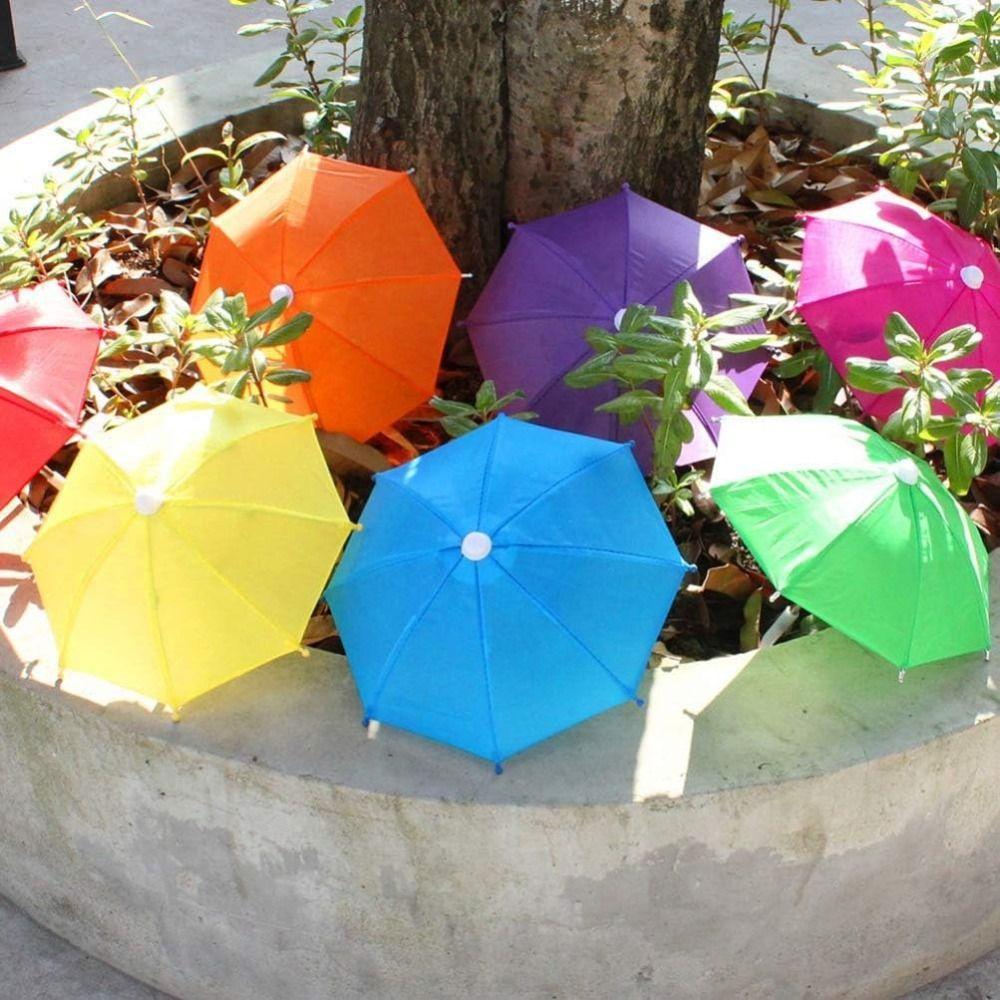 Portable Adjustable Decorative Umbrella Thickened Cute Mini Umbrella Funny Rain Gear Dollhouse