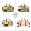 Bonalin Fashion Color-Block Crossbody Gym Travel Bag