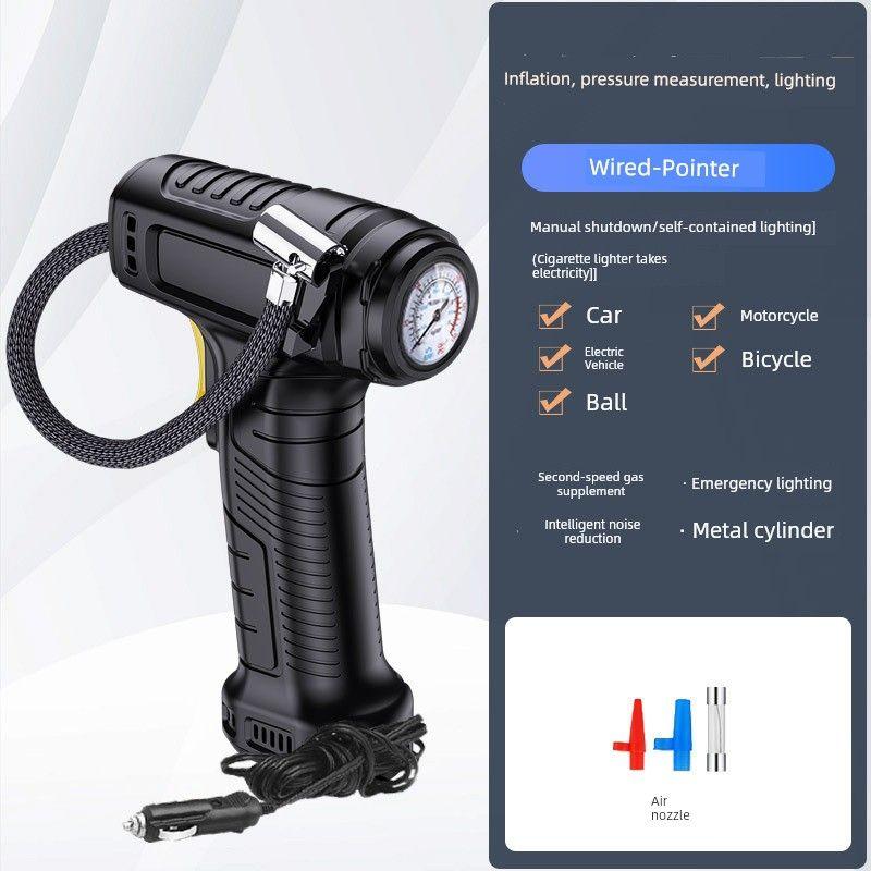Fashion German Import Technology Wireless Vehicle Air Pump Automobile Air Pump Wireless Electric Vehicle Tire Air Pump Wired pointer model