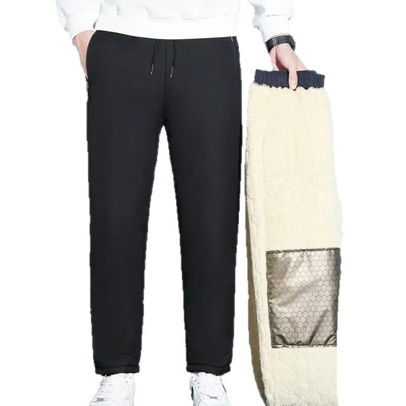 Pánské nepromokavé, větruodolné, zimě odolné termální kalhoty s fleecovou podšívkou a ochranou kolen pro cyklistiku