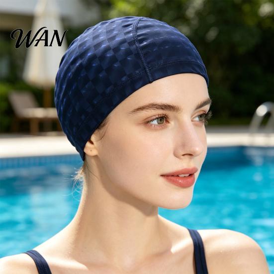 Adults Swimming Cap Water Resistant Swim Cap, Short Long Hair Hat, Non-slip Stretchable Men Women Bathing for Pool, Beach, Lake Comfortable