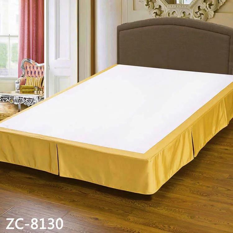 Hotel Bed Skirt Hotel-quality Soft Bedding Solid Color Queen Bed Skirt with Easy Fitting 25cm Tailored Drop Fade for Bedroom