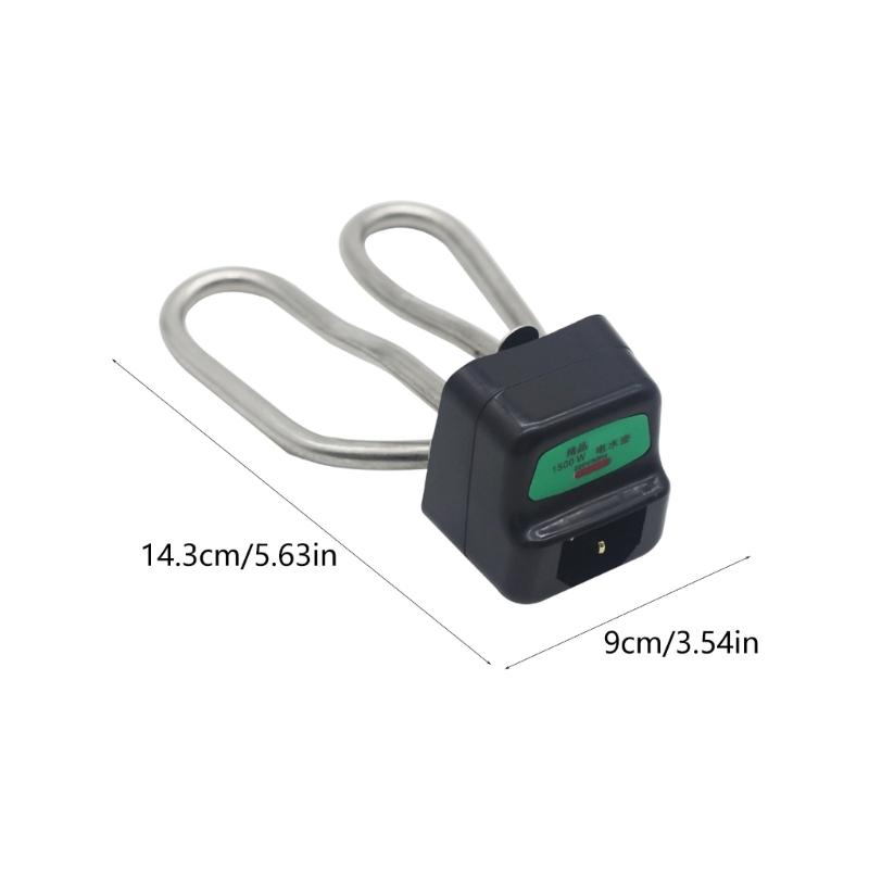 2Pieces 304 Stainless Steel Electric Kettle Heating Tube Set Fast Boiling Anti Dry Safety Design for Water Boilers