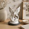 Minimalist Twist Butterfly Statue 3D Printed Desktop Art Ornament Butterfly Sculpture  Home