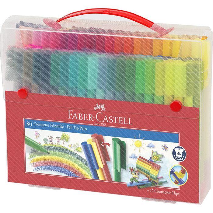 Matériel D'écriture - Faber-Castell - 155579 - Multicolore - Rouge - 80 Pièces