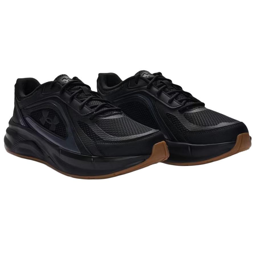 Under Armour Flashback Mesh Round Toe Lace-Up Breathable Support Low-Top Lifestyle Sneakers Unisex Sneakers Black 6010491-002