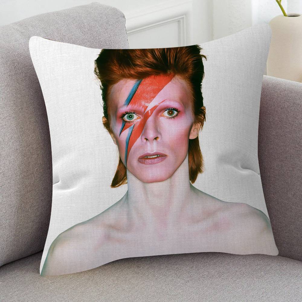 Sänger David Bowie Niedliche Cartoon L Spiel Kissenbezug Kissenhülle Polster Sofa Wurfkissen Heimdekoration Kissenbezug