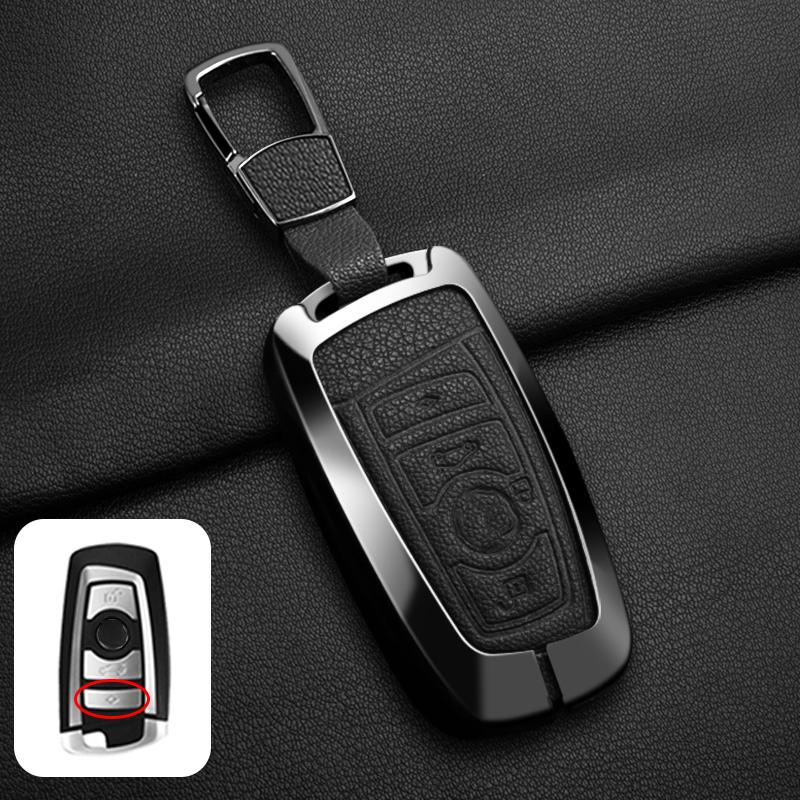 Goat Leather Zinc Alloy Car Key Case For Bmw X1 X3 X4 X5 1 3 5 7 Series F10 F15 F16 F20 F30 F10 F25 M3 M4 M5 Car Remote Key Case