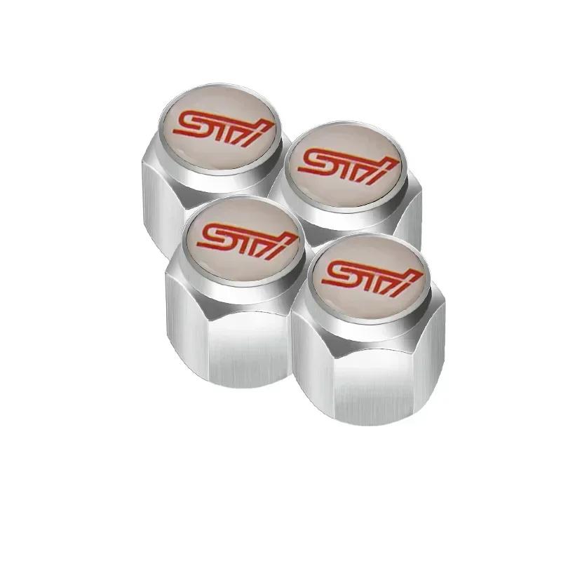 Car Wheel Tire Valve Stem Caps Air Cover with Wrench for Subaru Forester Ascent BRZ STI Exiga Legacy Outback Tribeca WRC WRX XV ew3