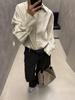 Wen Jiu 26 Early Spring New 100% Mulberry Silk Striped Loose Women's Shirt