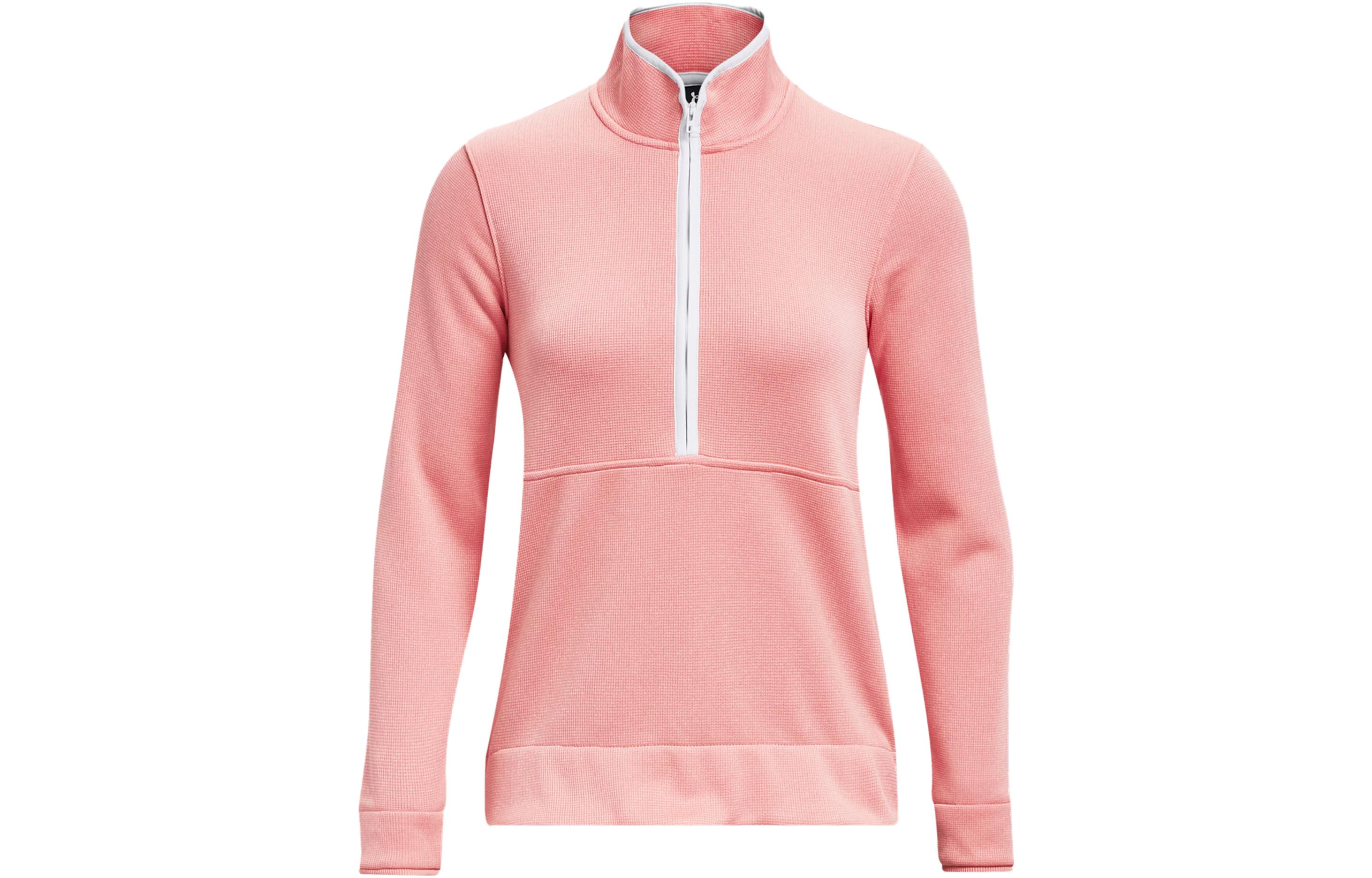 Under Armour Sweatshirts Women s Pink Stand Collar Moderate Regular 1382923-673 L