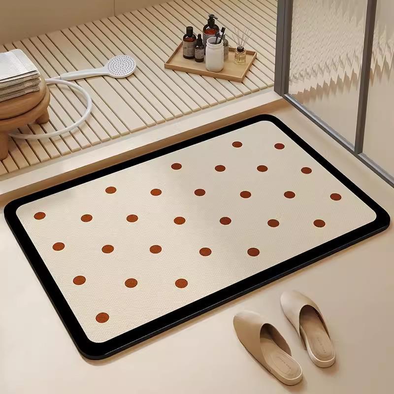 Diatomaceous Earth Quick-drying Anti-slip Water Absorbent Bathroom Door Mat