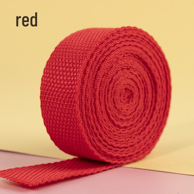 2.5 cm Colored Polypropylene & Nylon Webbing Backpack Strap | Flat Ribbon Handmade Accessories
