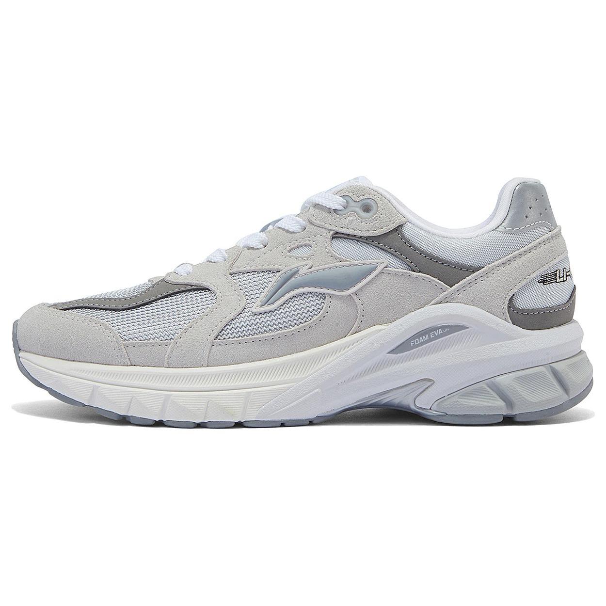 

Новые кроссовки LiNing Furious Rider, износостойкие, нескользящие, с низким верхом, повседневные, женские, серые AZGT012-2 35.5