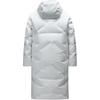 Anta Champion All-Weather Series Comfortable Casual Simple Long Hooded Down Jacket Men Outerwear Paper-White 152510921-2