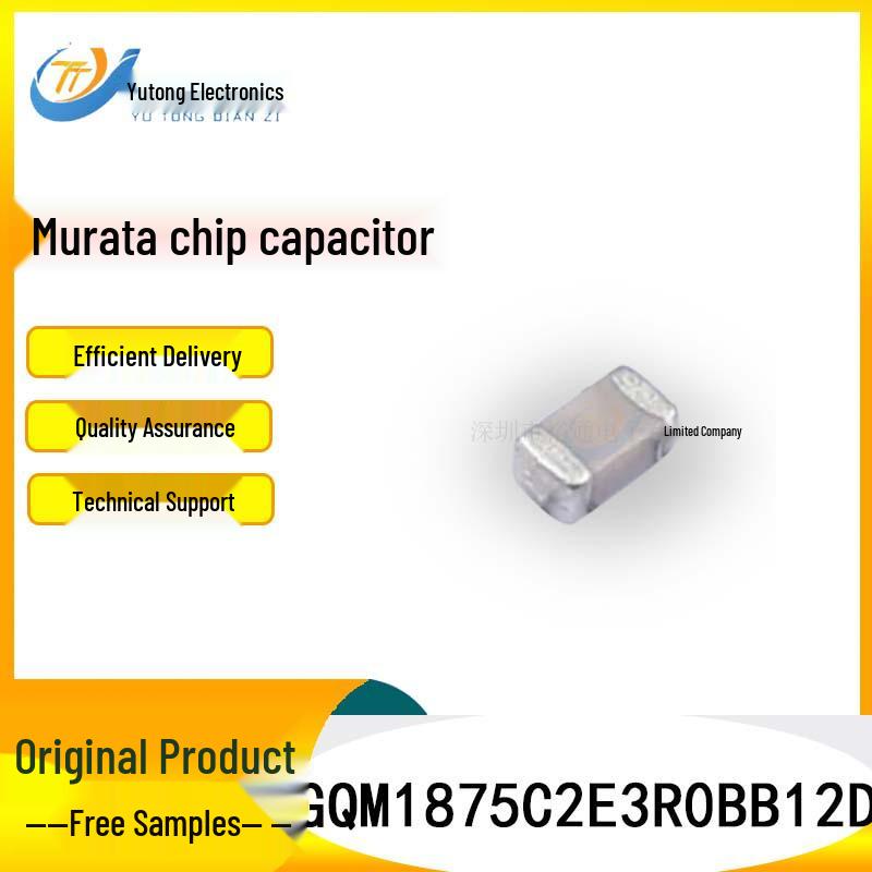 

Murata 0603 Ceramic Chip Capacitor, 3pF, COG, 250V, ±0.1pF