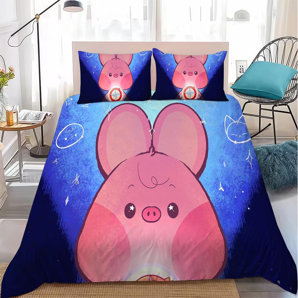 Kpop S-Skzoo Duvet Cover Set Home Style Bedding Soft Laundry Cotton Bed 3 Piece Set Student Dormitory Gift