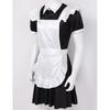 Men Sissy Maid Cosplay Costume Outfit Dress with Apron and Headband