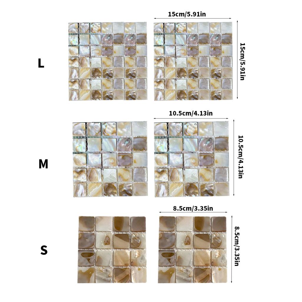 Pack of 2 Heat Insulation Square Shell Coasters Easy to Clean Nonslip Cup Mat for Dining Table Desktop Decoration