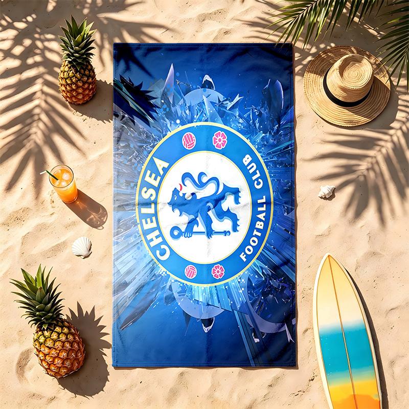 Chelsea FC (1) Theme Beach Towel Sand Resistant Soft And Comfortable Suitable For The Pool Camping Yoga And Diving A Travel