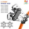 WOZOBUY Crimping Pliers 6-50mm²/AWG 10-1/0 Tube Terminal Crimper Hex Crimp Tool Battery Cable Lug Cable Hand Tools HX-50B