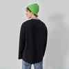 FW23 Comfortable Black Long Sleeve T-Shirt Unisex tops LUT0072353RX00FK11000