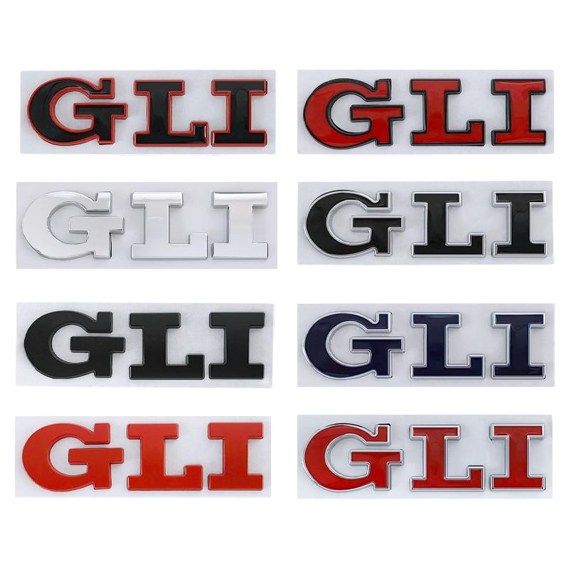 2026 Hot For VOLKSWAGEN VW 3D Metal Logo GLI Emblem Letters Badge Car Rear Trunk Sticker for Volkswagen VW Golf Bora Jetta MK4 M