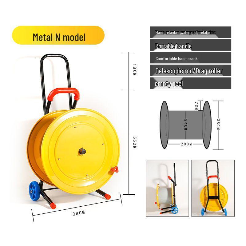 Portable Movable Cable Reel Winder and Roller Spool