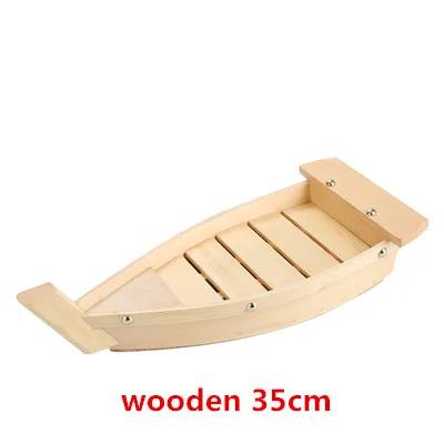 Japanese Cuisine Sushi Boats Sushi seafood Tools bamboo Wood Handmade Ship Sashimi Assorted Cold Dishes Tableware Bar Suppliers