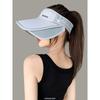 Women's Ice Silk UV Protection Sun Visor Hat, Wide Brim Detachable Face Mask, Summer Cycling Headwear