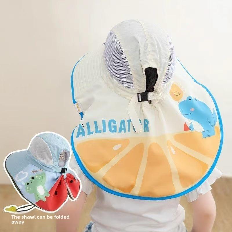 Summer Kids Sun Hat With Large Brim And Breathable Uv Protection For Beach And Outdoor Activities