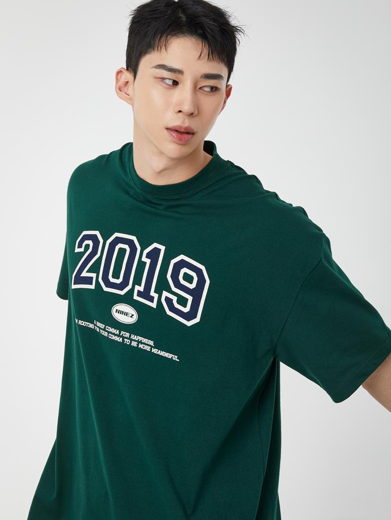 NINEZ 2019 Oversized Short Sleeve T-Shirt (Green) 24Ts06