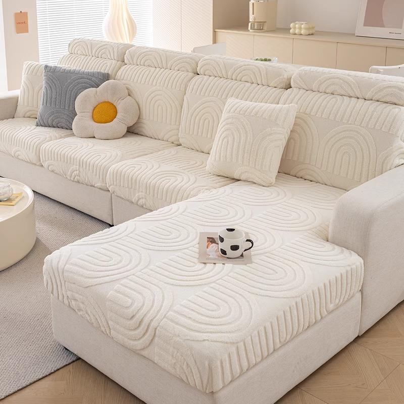 

Зимний плюшевый эластичный чехол-полотенце для дивана, всевключающий универсальный чехол-полотенце для дивана, нескользящая подушка для сиденья дивана, пылезащитный чехол, ткань-полотенце The same pillow cover 45 * 45cm