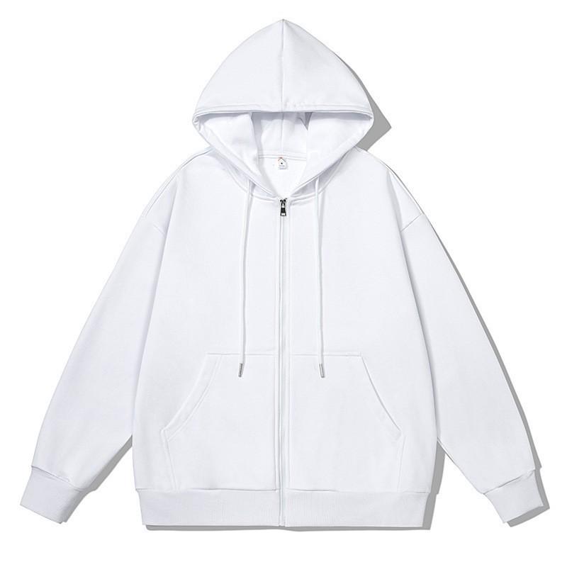 Cross-Border Zipper Hooded Cardigan with Pockets - Casual Long Sleeve Hoodie