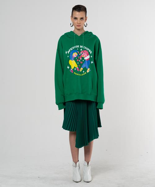 Greedius Pony Logo Hoodie Green/Free