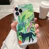 Jungle Art Illustration Snake Cats Sloth Case For Apple iPhone 17 16 15 14 13 12 11 Pro Max 16 Plus 16E 17Air 17Pro Phone Cover