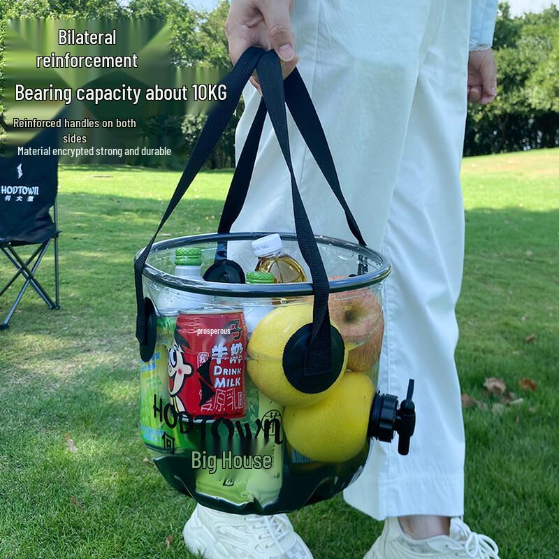 HODTOWN Portable Collapsible Bucket with Spout