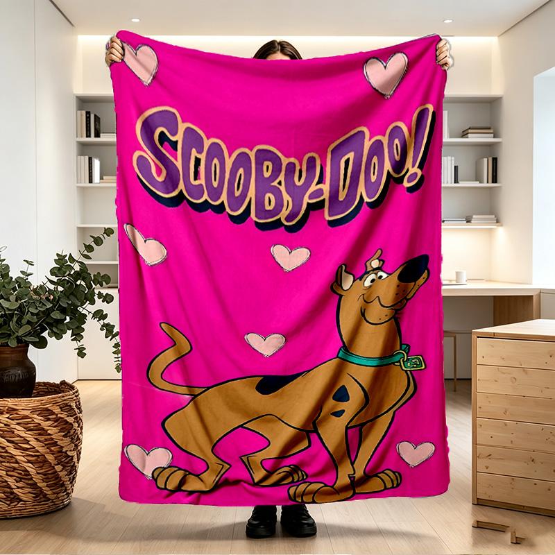 Scooby Print Blanket - Soft & Comfortable, for Bedroom, Travel, Sofa, Home Decoration - Birthday Christmas Gift for Friend