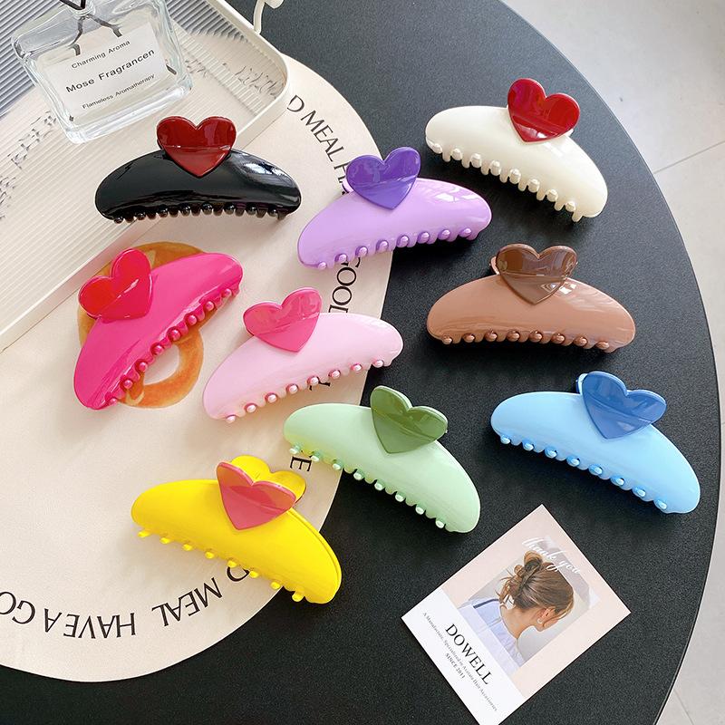 And Sleek Versatile Extra Large Hair Claw Clip In Various Candy Colors For Women Fashionable