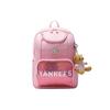 Boston Red Sox Large Logo Reflective Strap Adjustable Zipper LED Sequins Nylon Backpack Kids Backpack Pink 7FBKB034N-50PKL