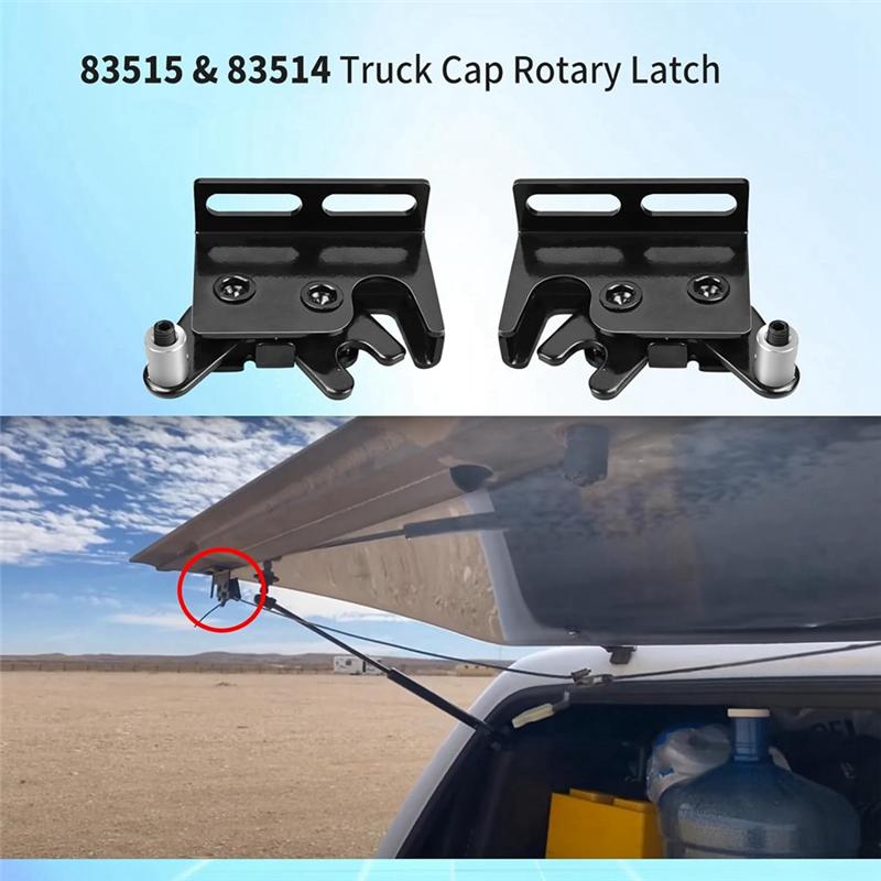 A03E-1 Pair 83515 & 83514 Truck Cap Rotary Latch For Leer 100XL/XR/XQ/180XL 700 Tonneau