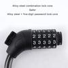 Fashion Folded Bike Lock Multifunction Zincs Alloys Bike Lock Student Bike Lock for Outdoor Lover